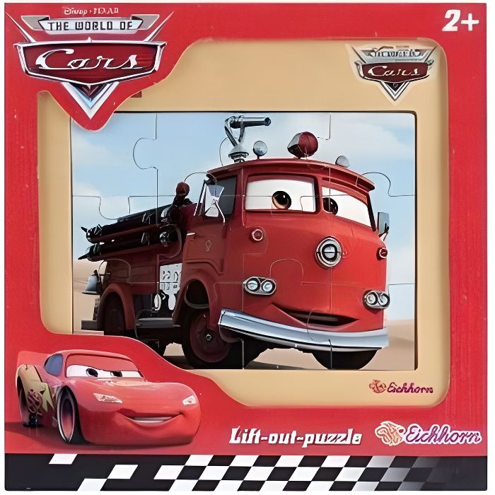 PUZZLE EN BOIS - DISNEY CARS : CAMION POMPIER R...