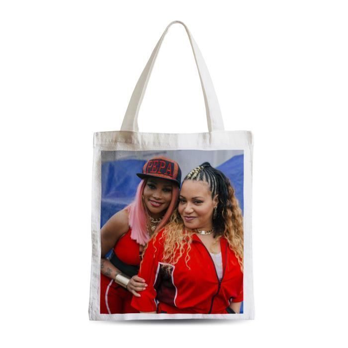 Grand Sac Shopping Plage Etudiant Salt n Pepa Hip Hop Girl Rap Rapper 90's