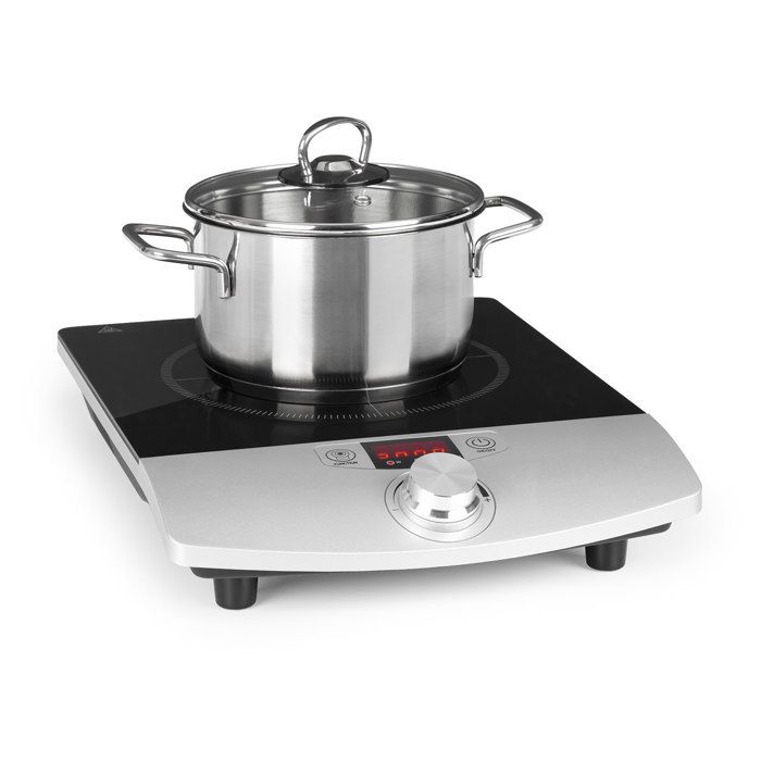 Klarstein VariCook Single - Plaque de cuisson à induction / réchaud de 1800W pour plats de 12-26cm Ø avec timer et 10 niveaux