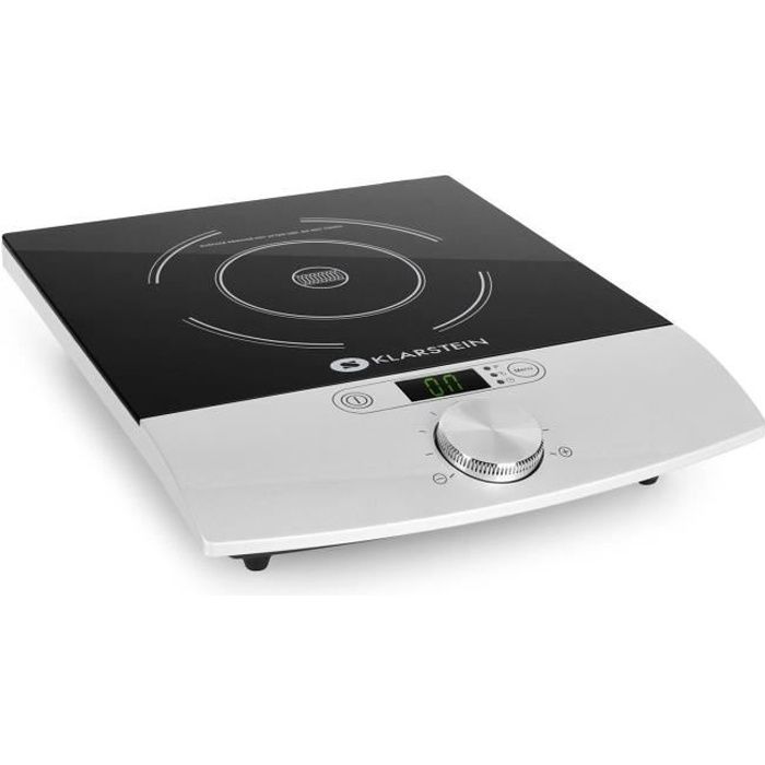 Klarstein VariCook Single - Plaque de cuisson à induction / réchaud de 1800W pour plats de 12-26cm Ø avec timer et 10 niveaux