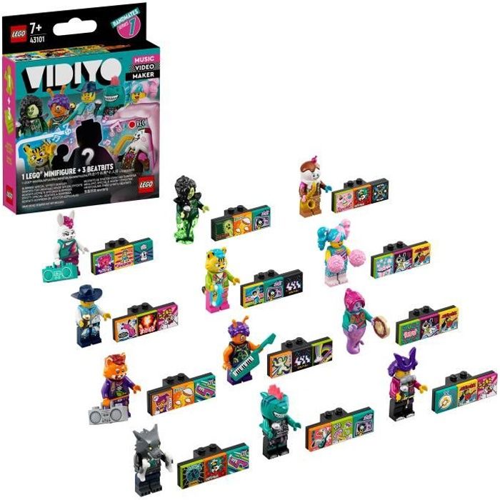 LEGO® 43101 VIDIYO™ Bandmates Figurines Ensemble d'extension Jouet Musical pour Enfant, Créateur de Clip Vidéo Musique, Série 1