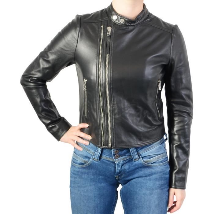 Blouson en Cuir Redskins Jannie Nixon Black