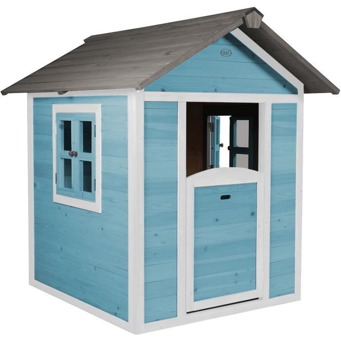 AXI Maison Enfant Beach Lodge en Bleu | Maison de Jeux en bois FFC pour les enfants | Maisonnette / Cabane de jeu pour le jardin