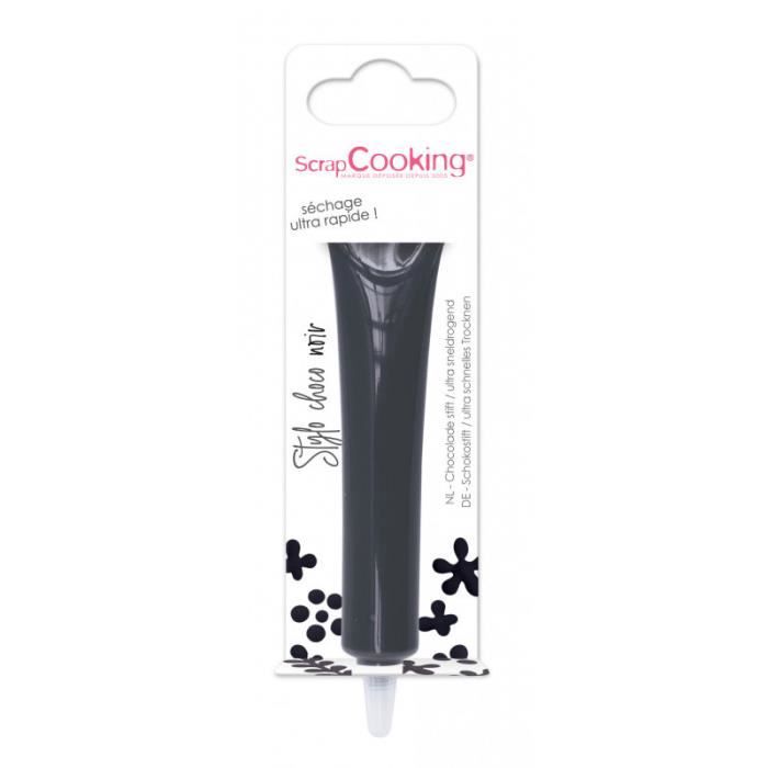 Stylo goût chocolat noir 25g - Scrapcooking Noir