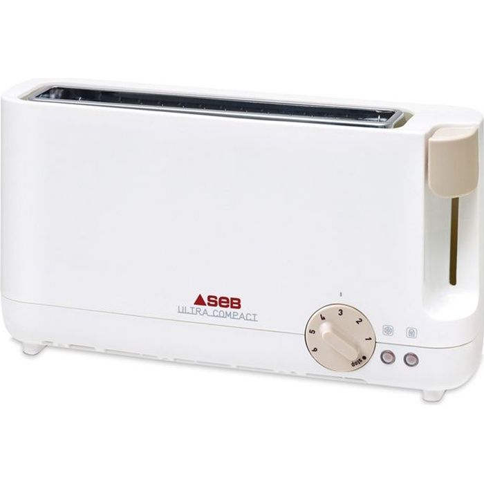 SEB TL210101 Grille-pain Ultra Compact - Blanc