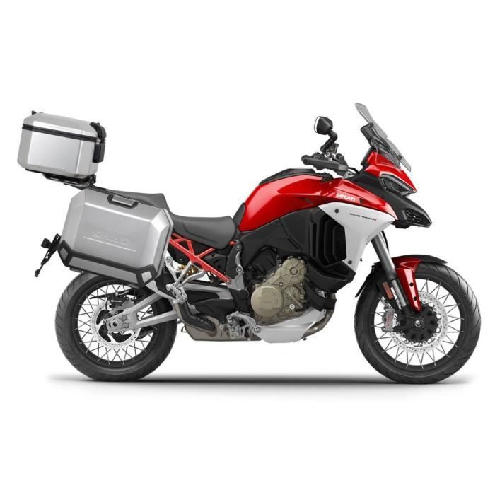 Support valises latérales Shad 4p system Ducati multistrada 1200 v4 - noir/rouge - TU