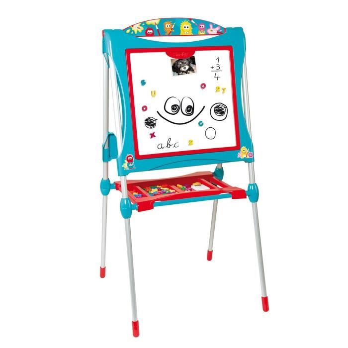 SMOBY Tableau des Grands Double Face + 59 accessoires Bleu