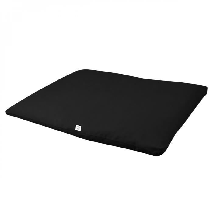 Zabuton, tapis de méditation, yoga - 70 x 90 x 4 cm - Noir - Vivezen