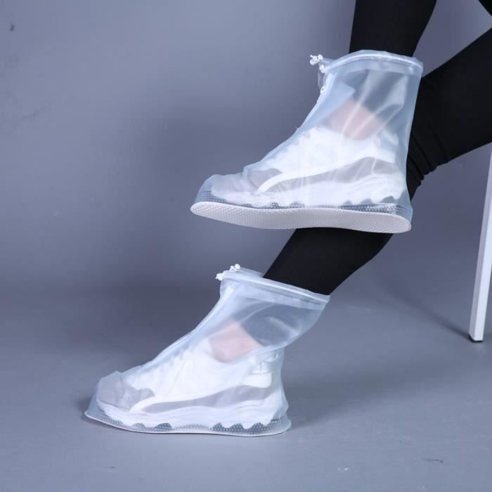 HK1-05644Nouvelles chaussures de pluie bottes couvre couvre-chaussures galoches voyage pour hommes femmes enfants S WTX90411481S37