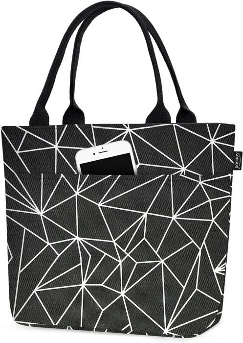Sac Fourre-tout Professionnel Pour Ordinateur 17,3" Avec Compartiment Repas Isolé - Cuir Synthétique étanche, Bandoulière Réglable