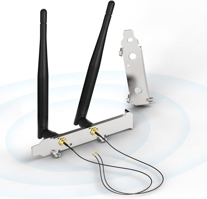 Antenne 8dBi 2,4 GHz 5 GHz 5,8 G Double Bande WiFi RPSMA Male à Gain