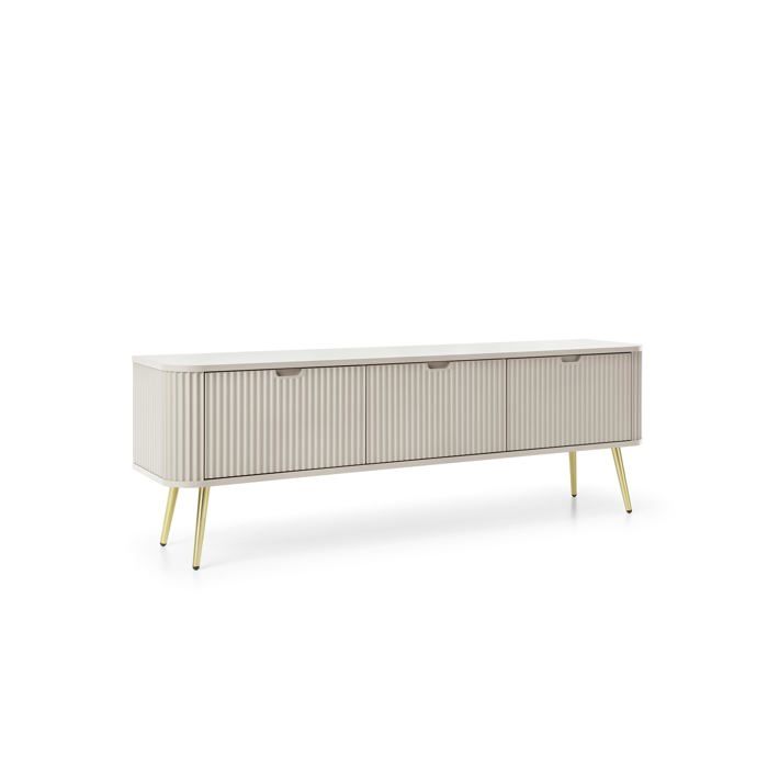 Meuble TV : Cachemire pieds or 168 x 39 x 57 cm