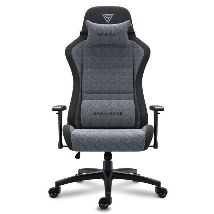 Chaise Gaming SENSE7 Spellcaster FUKU Alcantara Haut de Gamme Inclinaison 160° Accoudoirs Réglables