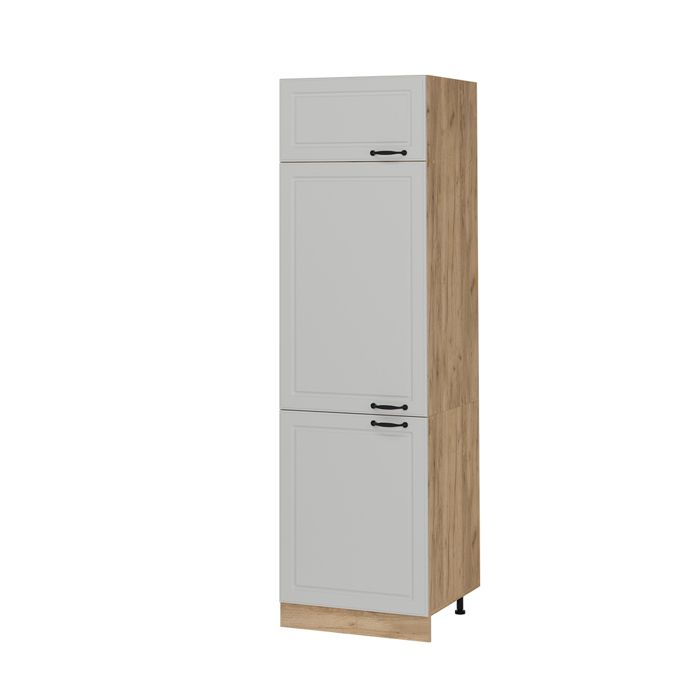 Armoire pour frigo R-Line 60cm Blanc campagne/Chêne de force doré Vicco 53858