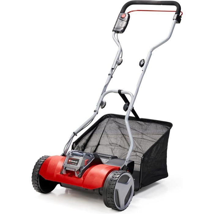 Einhell Tondeuse à Gazon Manuelle GC-HM 300 - Jusqu’à 150 M², 30 Cm, 5 Lames, Bac 16L