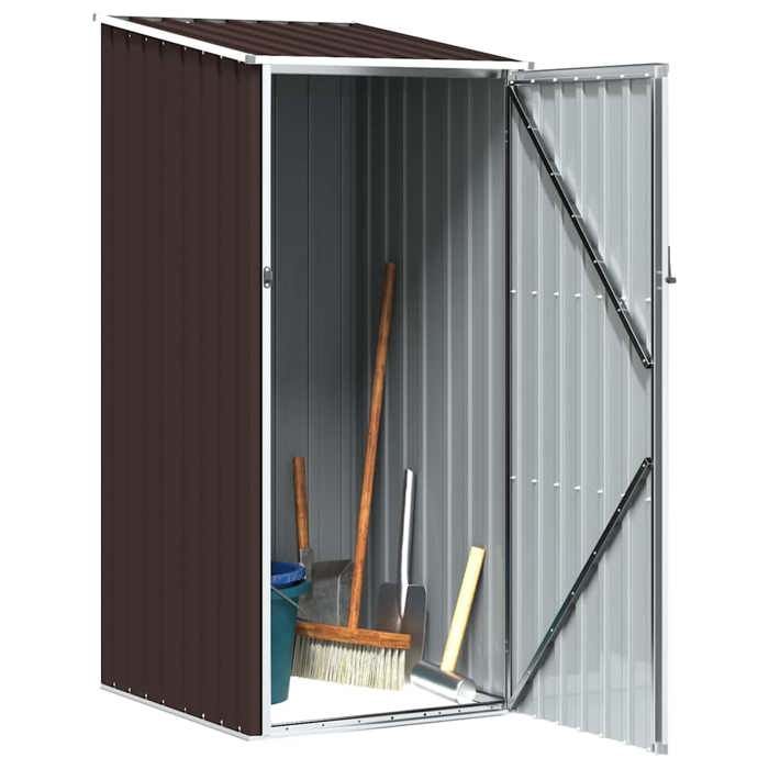 [36121]Abri de jardin Marrron 87x98x159 cm Acier galvaniséPoids:18.68 Kg