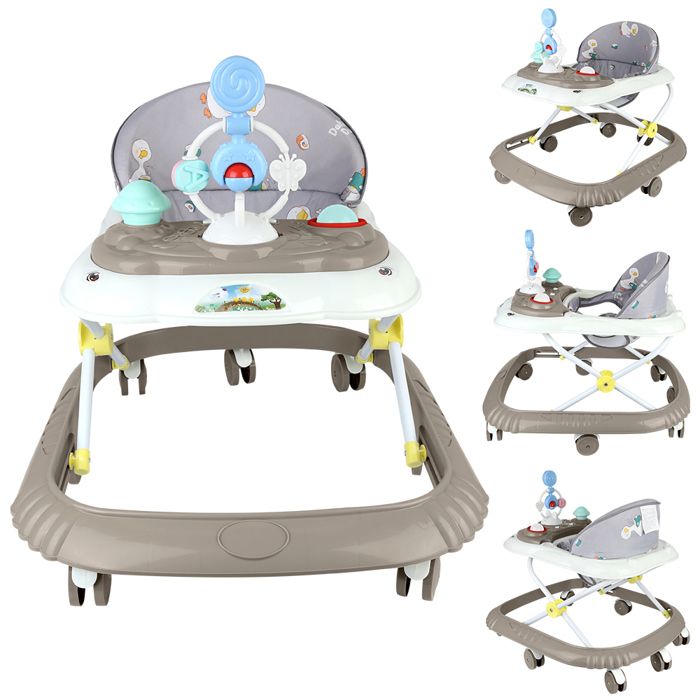OOBEST-Youpala -Trotteur- Hauteu Réglables + Pliable - Pour 6+ Mois - Pour Garçon Fille - Marron OOBEST-Youpala -Trotteur- Hauteu Réglables + Pliable - Pour 6+ Mois - Pour Garçon Fille - Marron