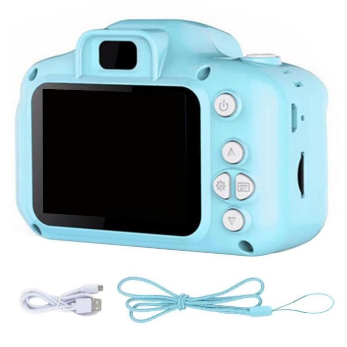 Appareil Photo Pour Enfant - Coque Silicone Bleue, écran, 12 MP, Inclut Carte SD 32 Go - 2