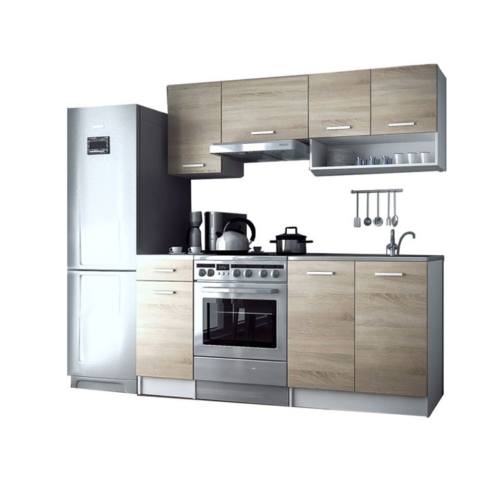 cuisine complete viki bois double couleur 180 cm 5 elements 18 mm achat vente cuisine complete cuisine complete viki bois double couleur 180 cm 5 elements 18 mm cdiscount