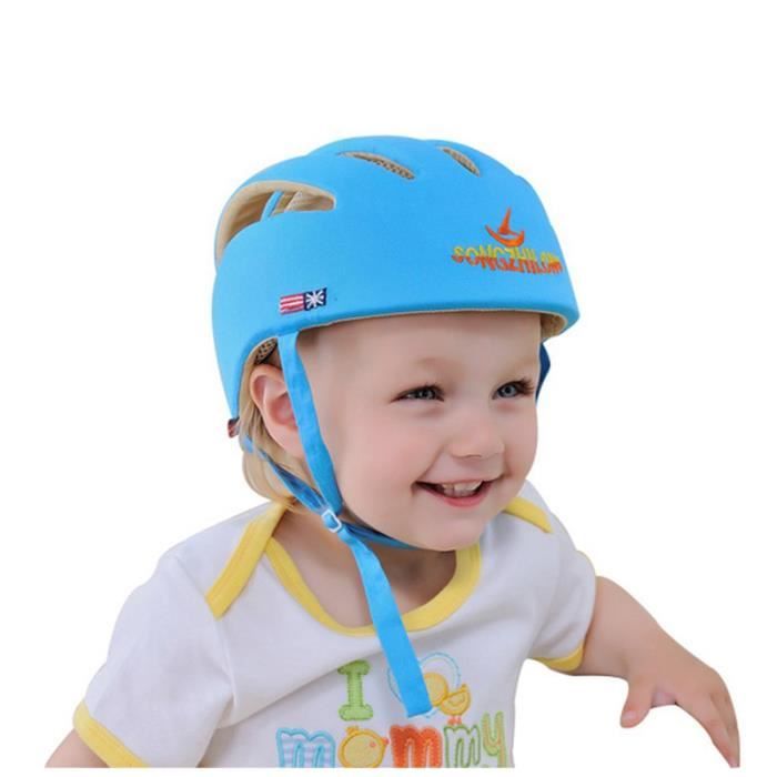 Casque De Protection Anti-chute Pour Bébé Avec Genouillères - Léger Et Ajustable De 6 à 24 Mois
