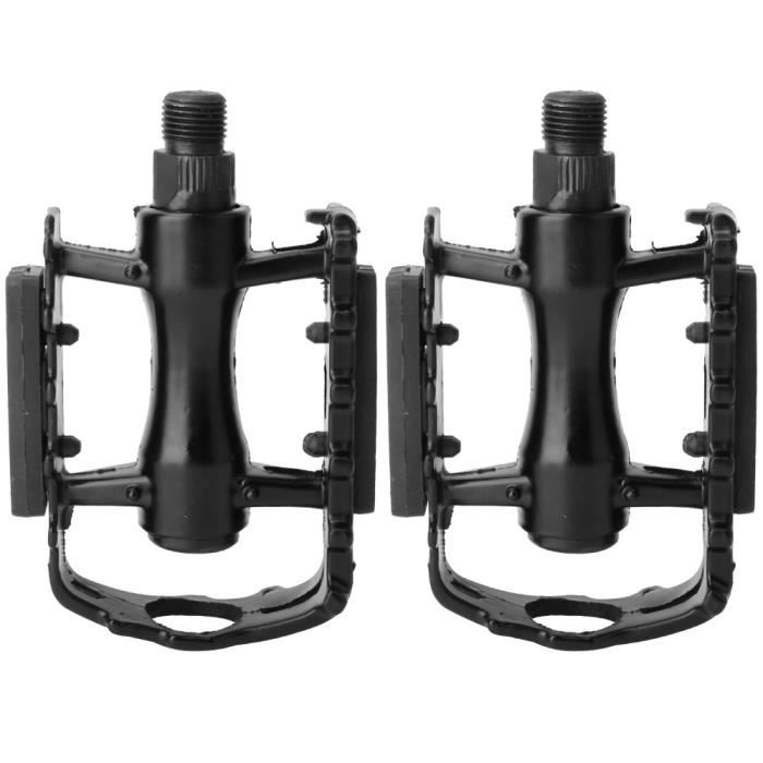 BOYOU Pedales Legeres De Velo De Route Montagne 1 Paire En Alliage D Aluminium Noir Cdiscount Sport