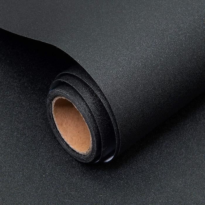 Decoroom Papier Adhesif pour Meuble Gris Foncé 60 × 500 cm Papier