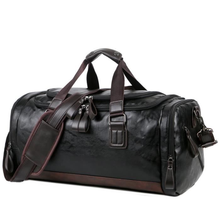 sacs de voyage en cuir de qualité pour hommes sac à bagages sacs polochons sac à main fourre-tout de voyage grand sac de week-end