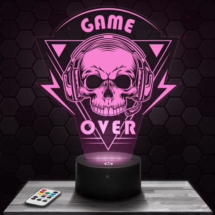 Enseigne LED Néon Gaming GAME TIME - Déco Murale Personnalisable Pour Chambre De Gamer, Alimentation USB, Lumière Réglable