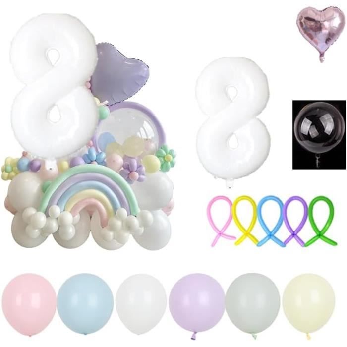DIWULI Décoration Anniversaire 3 Ans Rose - Set Ballon 3