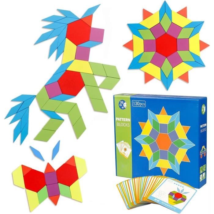 Blocs de construction magnétiques Tangram 3D Casse-tête pour enfants Reconnaissance des formes