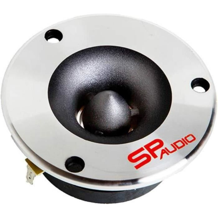 SP 2 Tweeter Audio SPTW28 Ultra Slim 100 Watt rms et 200 Watt Max avec 9,40 cm diamètre et 107 DB de sensibilité Profondeur 4,20
