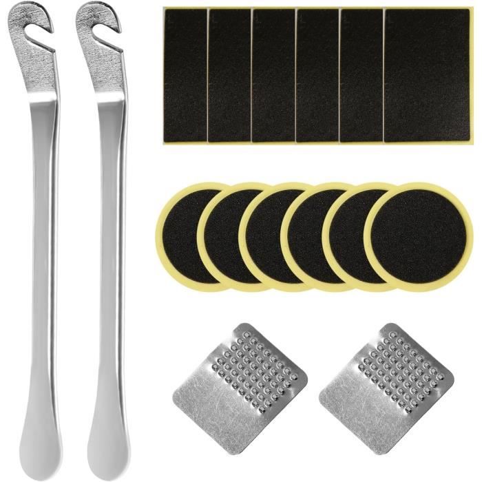 Kit Réparation Crevaison Vélo Sans Colle - Patchs Auto-Adhésifs, Multi-Taille - Neuf