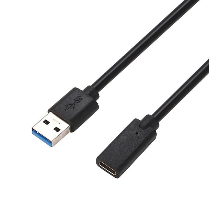 USB-C 3.1 Type C Mâle vers USB 3.0 Câble Adaptateur Femelle pour Smartphone