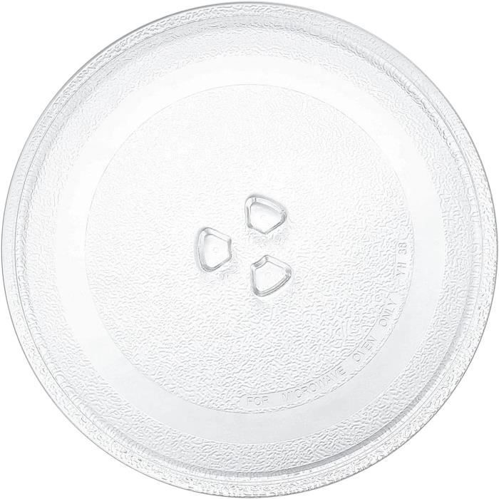 Daniplus Plateau Tournant En Verre Pour Micro-Ondes 345 Mm - 6 Pieds - Impression Y172