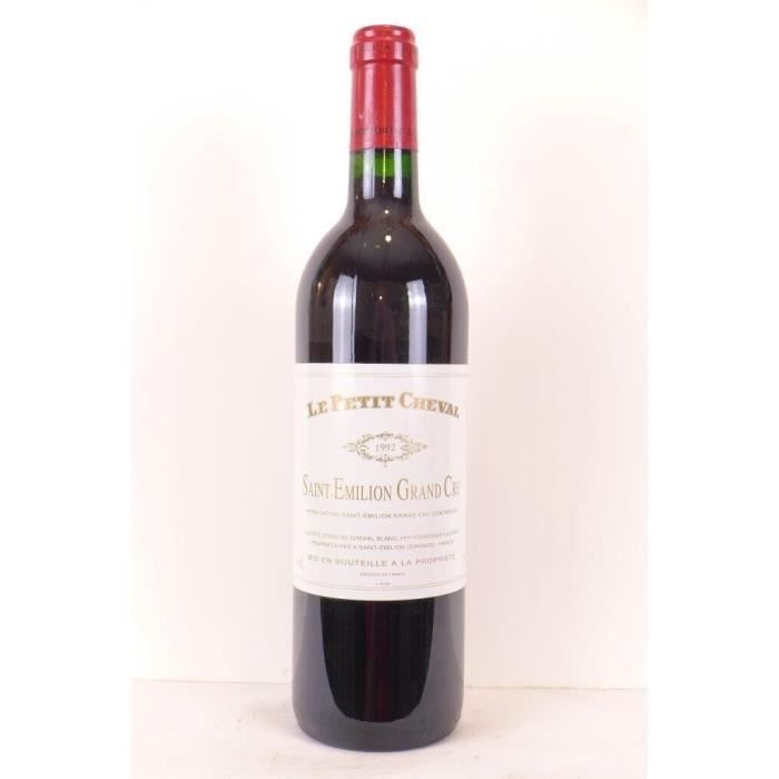 Saint-émilion le petit cheval grand cru rouge 1992 - bordeaux - La cave ...