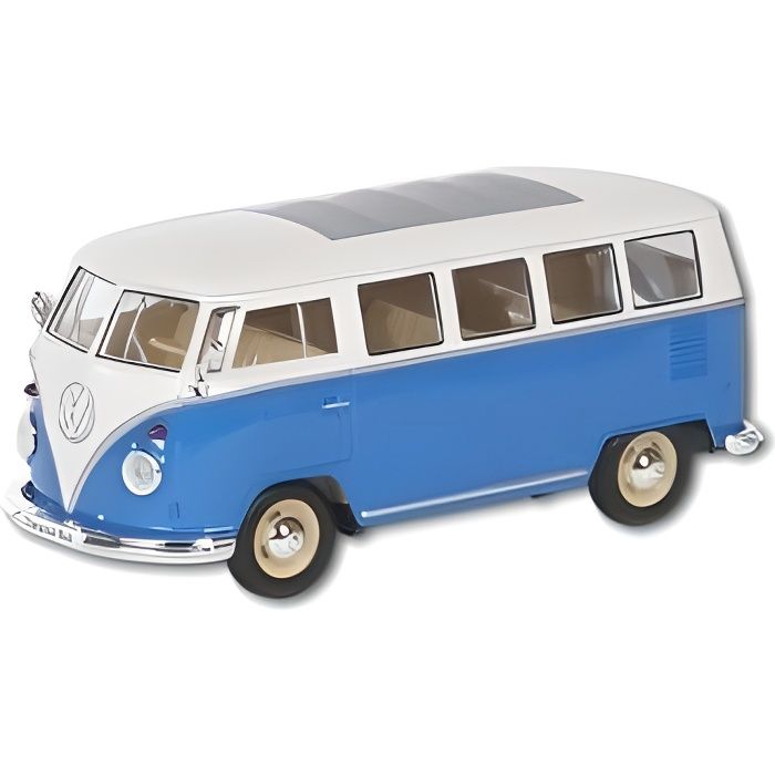 Voiture miniature VOLKSWAGEN VW BUS 1962 1:24 Bleu Cdiscount