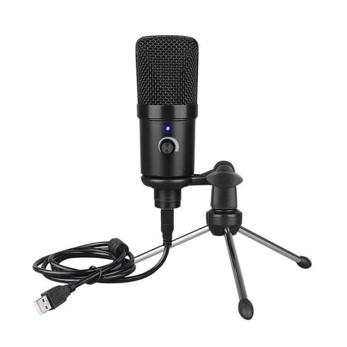Microphone avec trépied pour Ordinateur Portable PC, Micro USB à