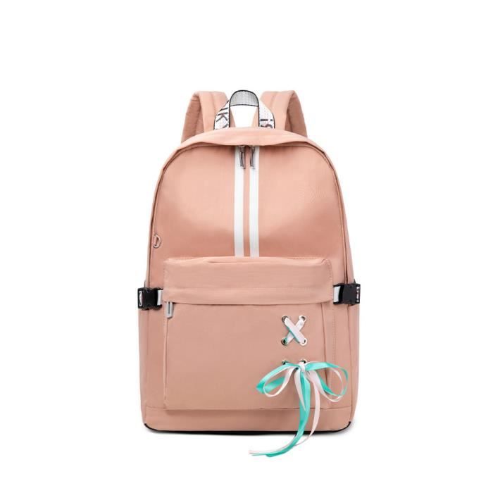 Sac a Dos Scolaire Sac a Dos Mignon resistant a l eau pour Les Accessoires Quotidiennes d etudiantes a la Mode Rose 30 x 13 x 40 cm