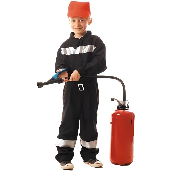 Deguisement Pompier Enfant 4 6 Ans Combinaison Casquette Cdiscount Jeux Jouets