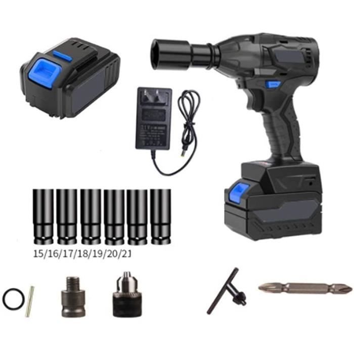 Clé à Chocs Sans Fil ONEVAN – 1/2 Pouce, 1800 Nm, Moteur Sans Balais, Compatible Makita 18V