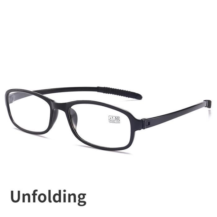 OPULIZE Lot De 5 Lunettes De Lecture Format Poche Ultra Légères +2,50 - Noir Mat Hommes Femmes