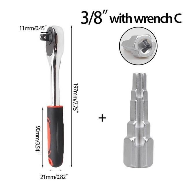 Adaptateur D'enclume 1/2" Pour Cliquet M12 FUEL - Acier Carbone, Hexagone Antidérapant Et Système De Verrouillage