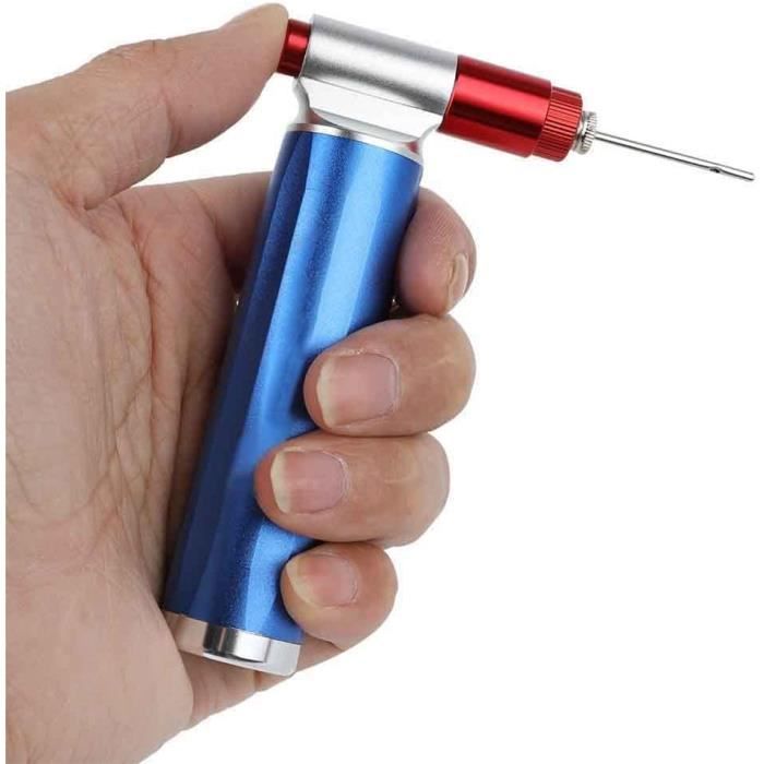 Mini Pompe Haute Pression 120 PSI En Alliage Alu – 15,5 Cm, Compatibles Valves Française Et Américaine, Pour Vélo Et Ballons