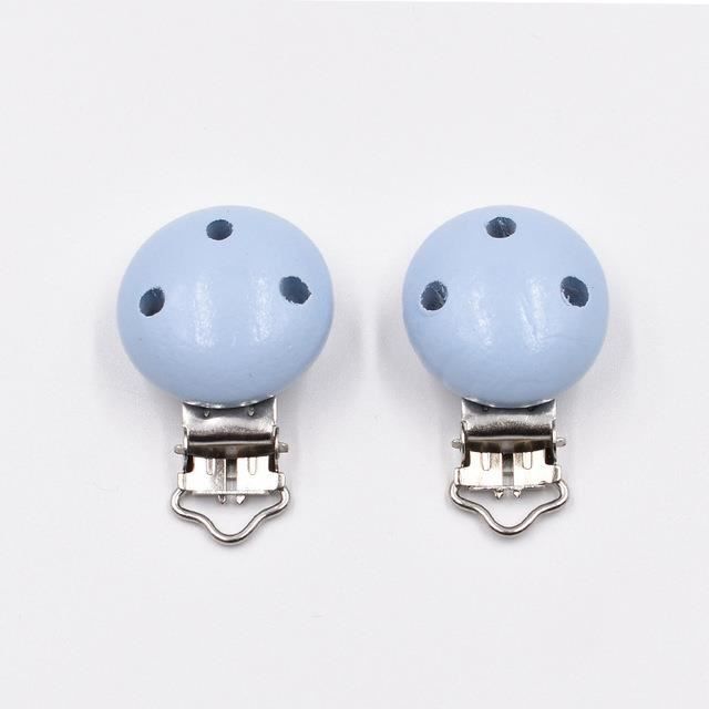 Clips pour sucette bébé, 12 pinces tétine en bois porte-jarretelles Clips pour sucette bébé, 12 pinces tétine en bois porte-jarretelles