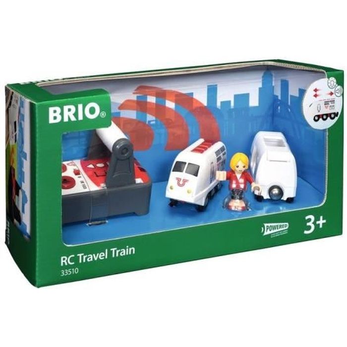 Train de Voyageur Radiocommandé BRIO World - Accessoire son & lumière en bois - Ravensburger - Mixte