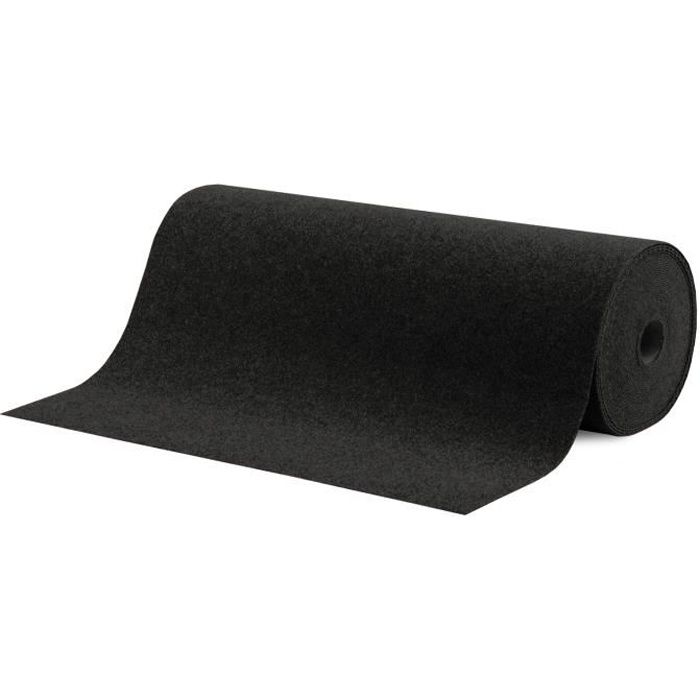 Gazon Artificiel en Rouleau 200x300 cm 6 m2 Anthracite Moquette
