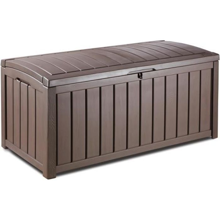 chalet & jardin coffre jardin de rangement en résine 390l