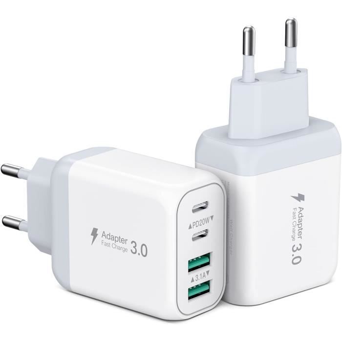 TRANSFORMATEUR USB 4 ports chargeur mural adaptateur d'alimentation chargeur rapide rapide EUR 5 TRANSFORMATEUR USB 4 ports chargeur mural adaptateur d'alimentation chargeur rapide rapide EUR 5