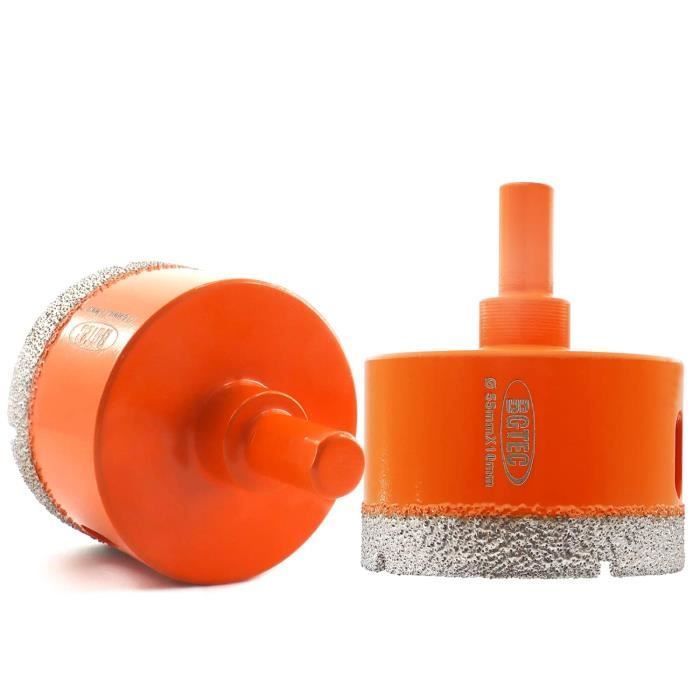 Lot De 3 Forets Diamantés, Scie Cloche De 6 Mm, Filetage M14 Brasé Sous