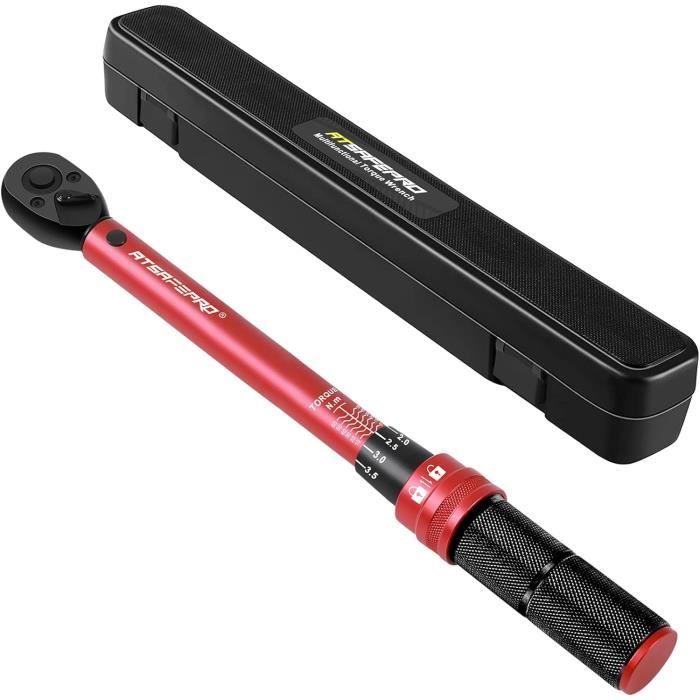 Clé Dynamométrique TAGVIT 3/8″ – 10-60 Nm, Haute Précision ±3%, Acier Chromé